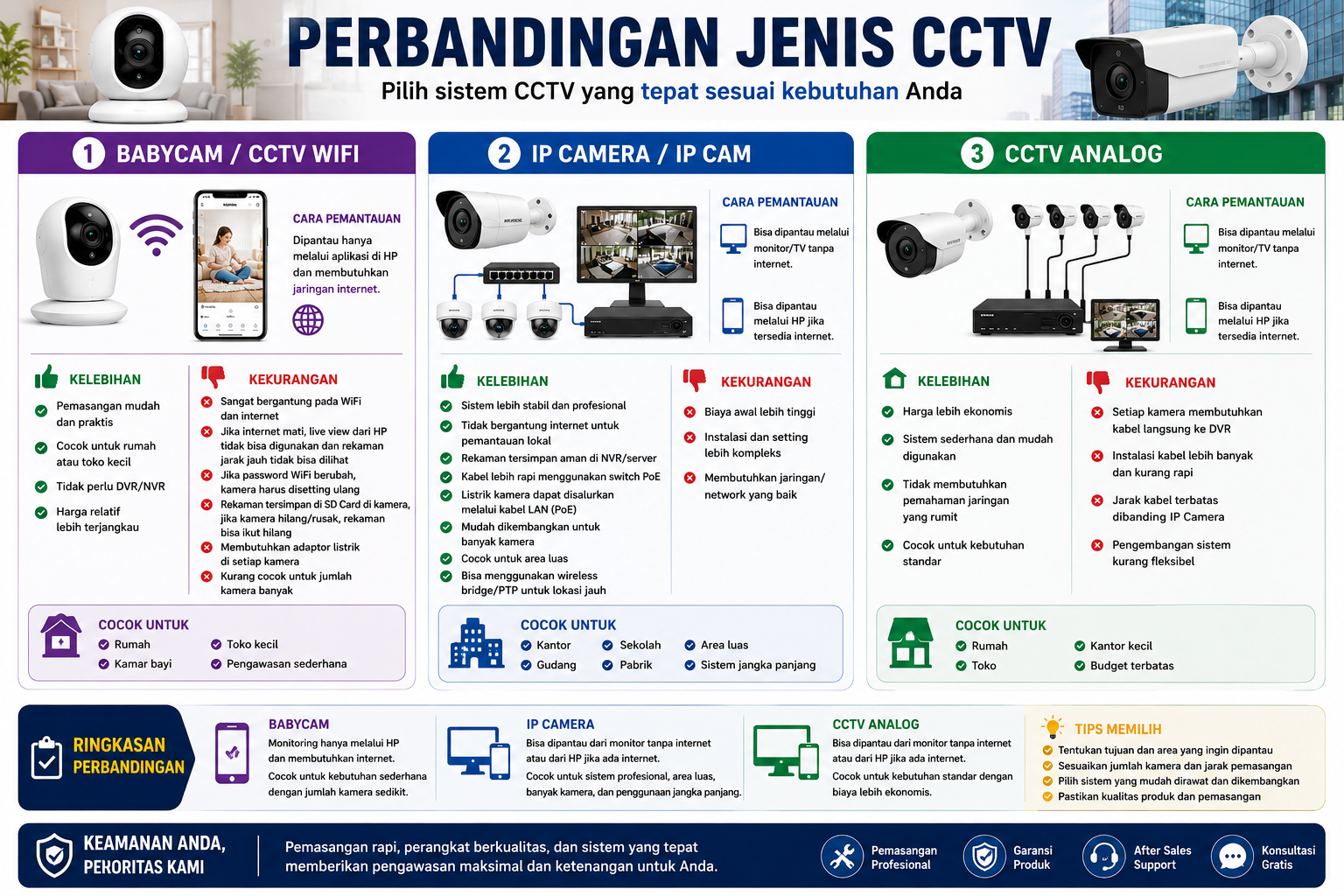 TIPS MEMILIH CCTV