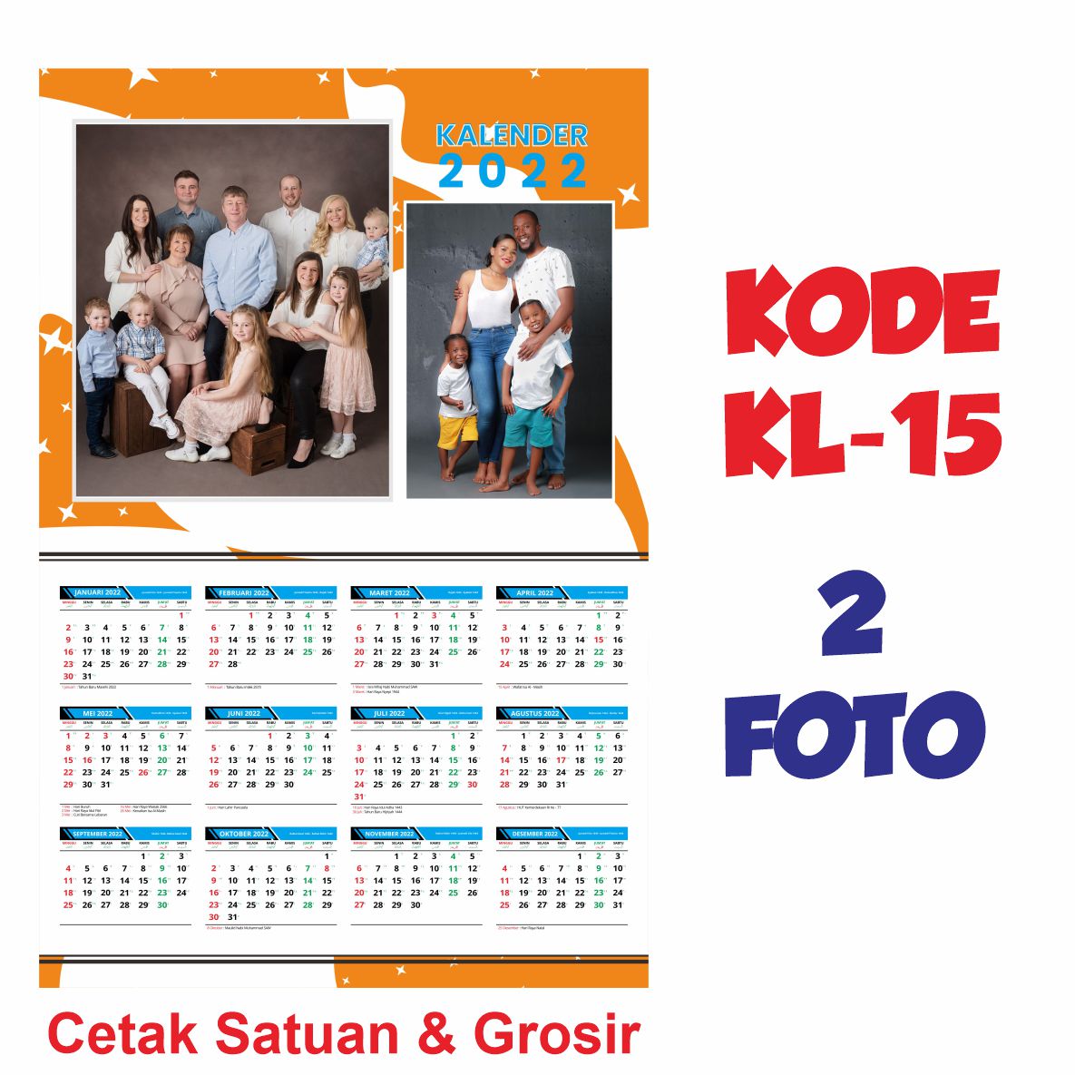 CETAK KALENDER TEMA KELUARGA