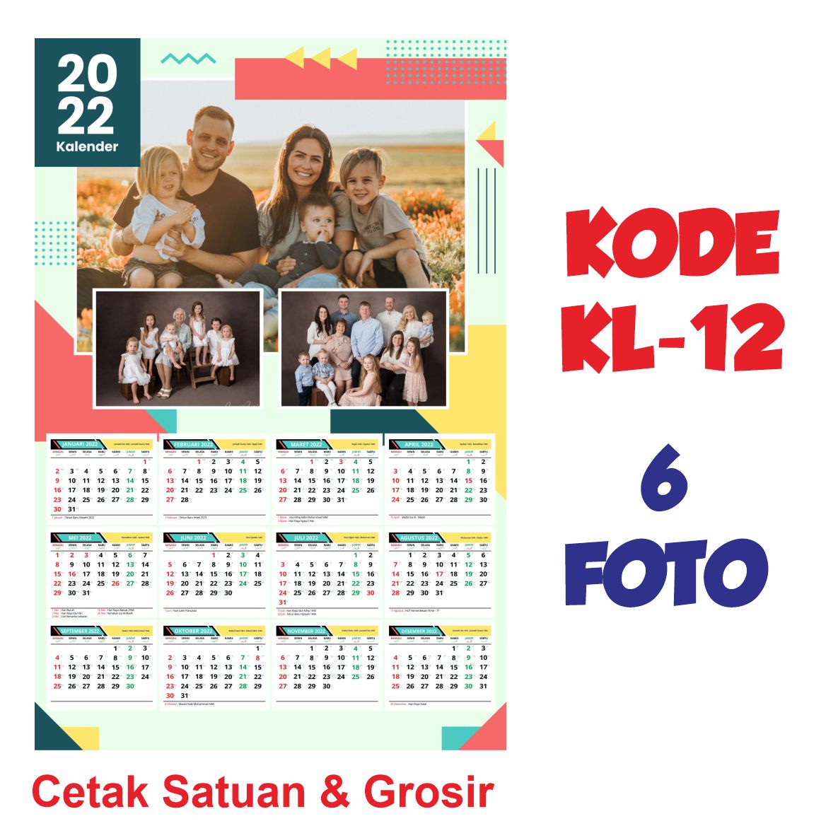 CETAK KALENDER TEMA KELUARGA