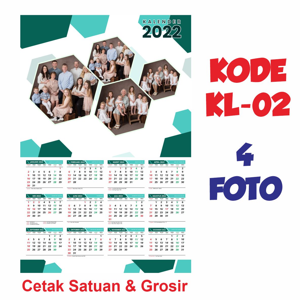 CETAK KALENDER TEMA KELUARGA