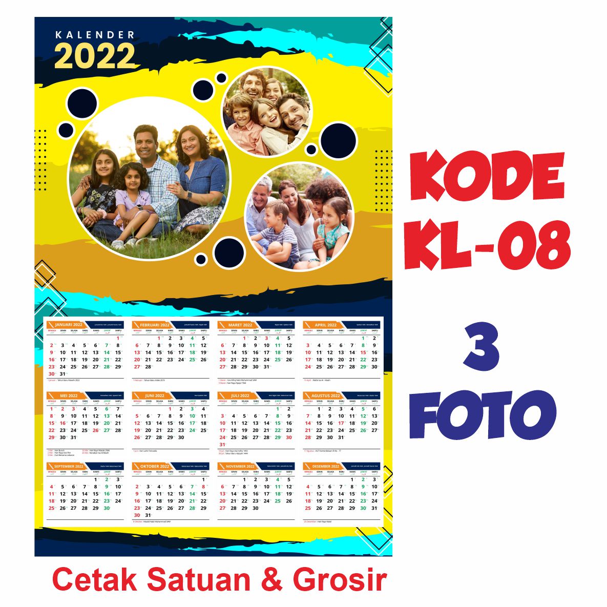 CETAK KALENDER TEMA KELUARGA