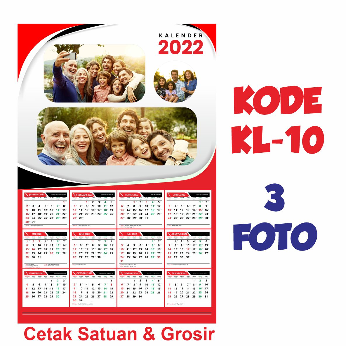 CETAK KALENDER TEMA KELUARGA