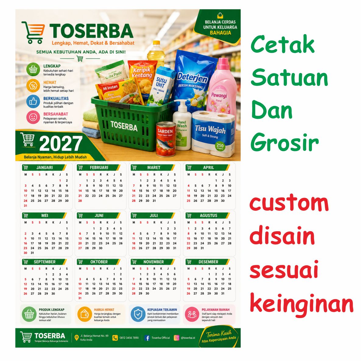 CETAK KALENDER TEMA USAHA
